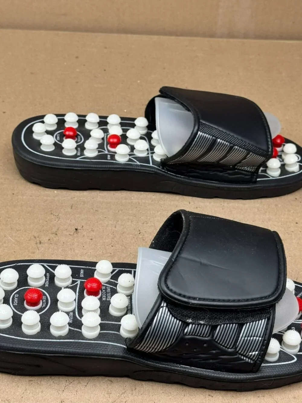 Men's Acupressure Reflexology Massage Slippers Sandal Size US 9 / 9.5